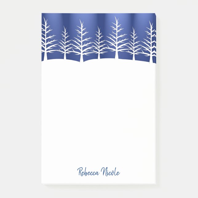 Notas Post-it® Árboles de Navidad (Anverso)