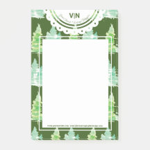 Árboles de Navidad con iniciales y nombre pintados