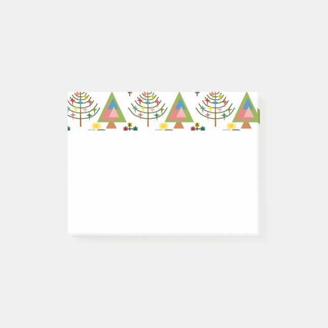 Notas Post-it® Árboles de navidad MCM (Anverso)