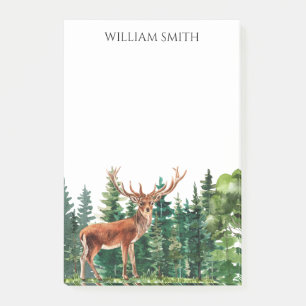 Notas Post-it® Árboles de venado personalizados