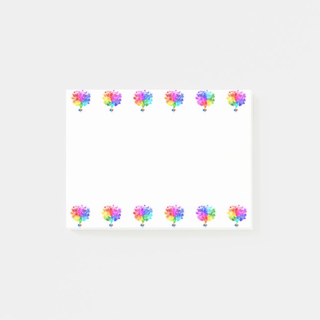 Notas Post-it® Árboles del espectro autista (Anverso)
