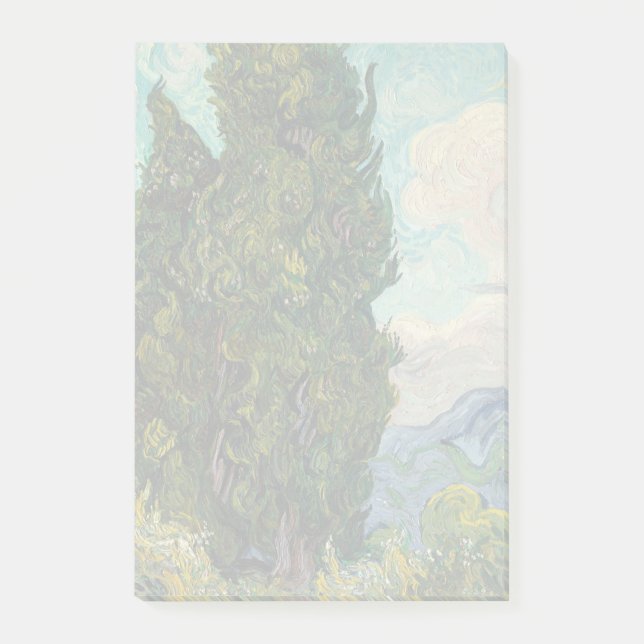 Notas Post-it® Árboles por Vincent Van Gogh (Anverso)