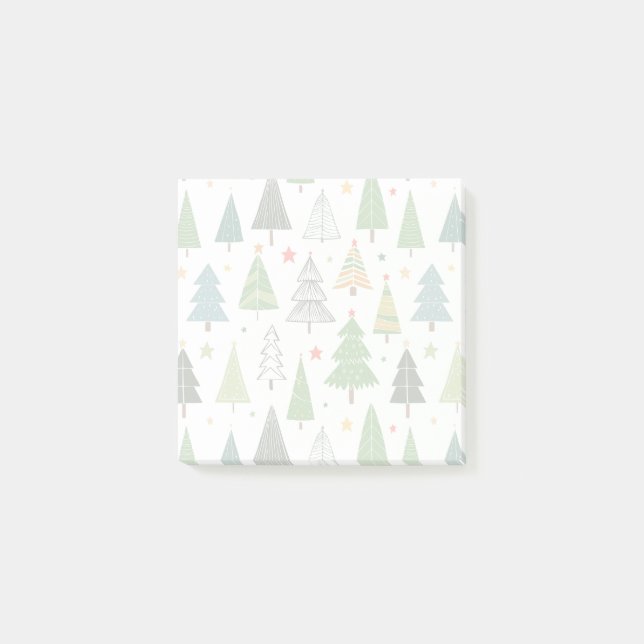 Notas Post-it® Árboles retro (Anverso)