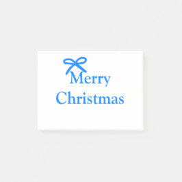 Notas Post-it® Arco azul alegre Navidad regalos familiares simple