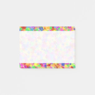 Notas Post-it® Arco iris de la pintura de la salpicadura del