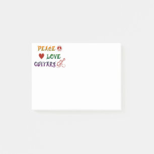 Notas Post-it® Arco iris de las guitarras eléctricas del amor de