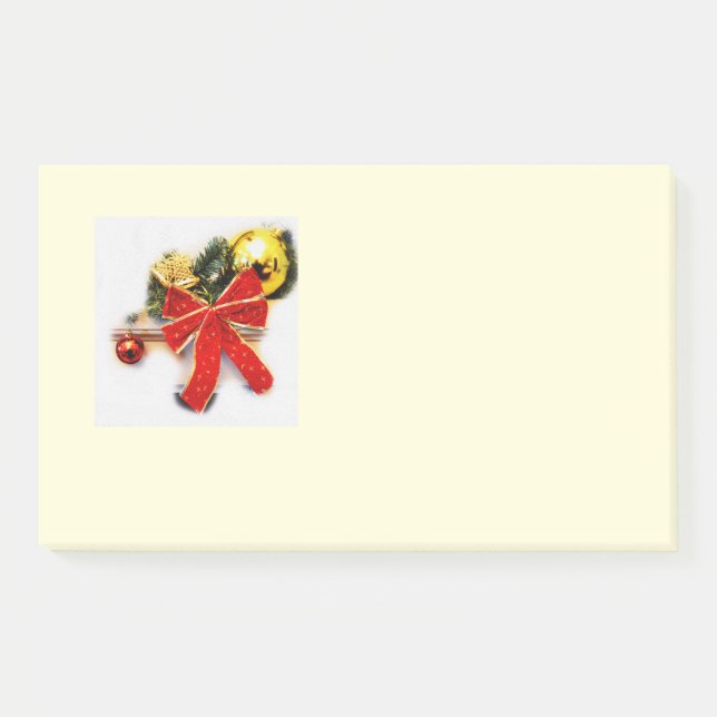 Notas Post-it® arco rojo de los navidades (Anverso)