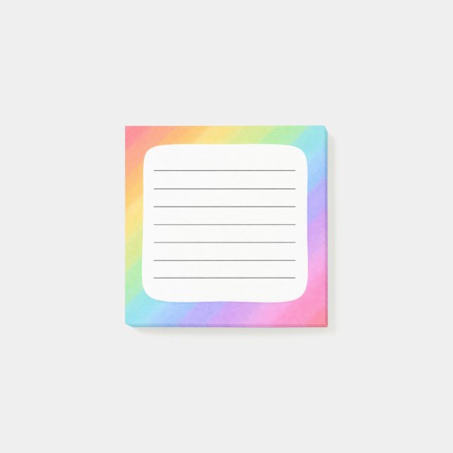 Notas Post-it® Arcoíris (Anverso)