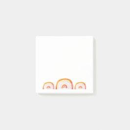 Notas Post-it® Arcoíris de Acuarela Naranja