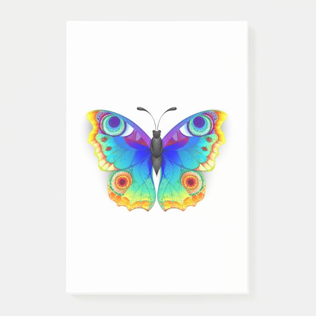 Notas Post-it® Arcoiris mariposa Peacock Eye (Anverso)