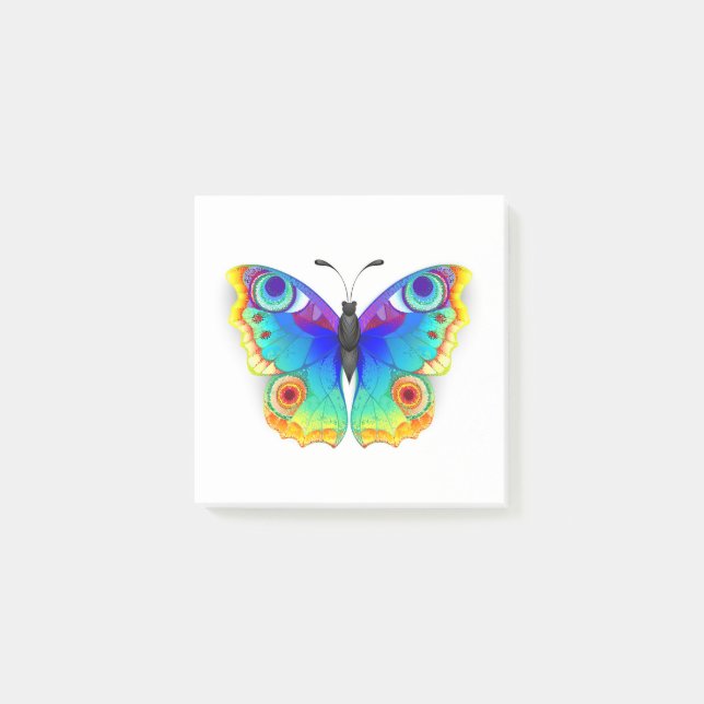 Notas Post-it® Arcoiris mariposa Peacock Eye (Anverso)