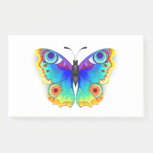 Notas Post-it® Arcoiris mariposa Peacock Eye (Anverso)