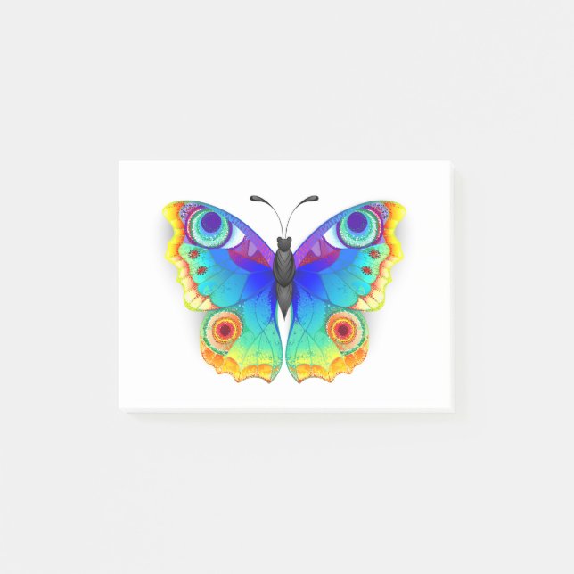 Notas Post-it® Arcoiris mariposa Peacock Eye (Anverso)