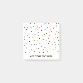 Notas Post-it® Arcoiris Polka Dot Confetti