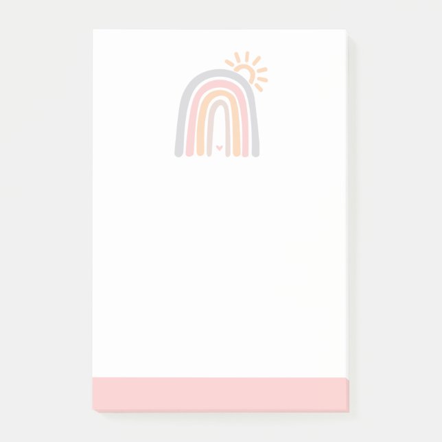Notas Post-it® Arcos de lluvia y sol (Anverso)