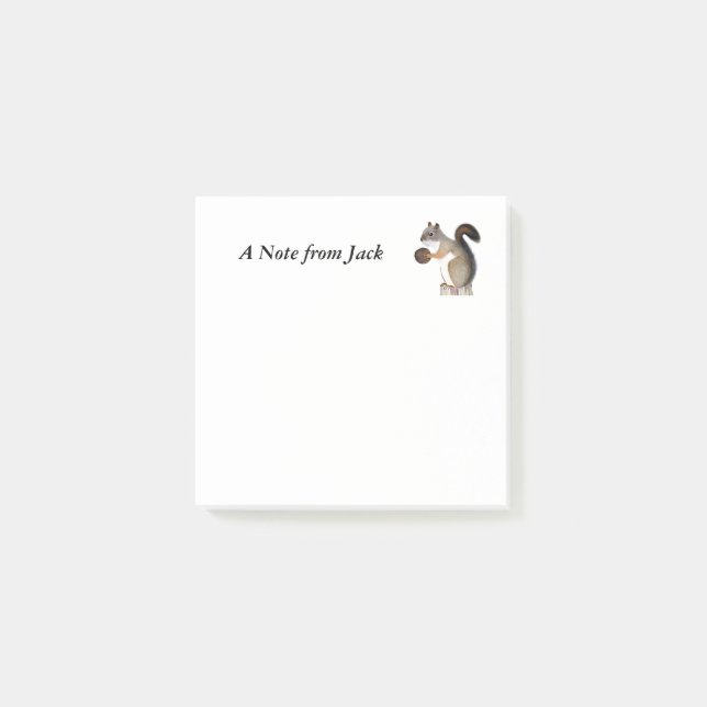 Notas Post-it® Ardilla (Anverso)