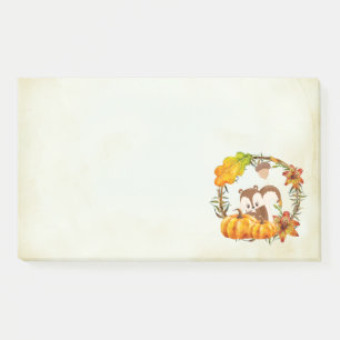 Notas Post-it® Ardilla en floral cae en Rusia