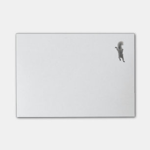 Notas Post-it® Ardilla gris dibujada Digital mullida que sube