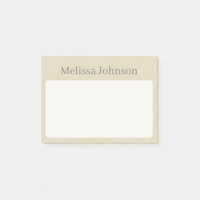 Notas Post-it® Arena suave personalizada Mínima (Anverso)