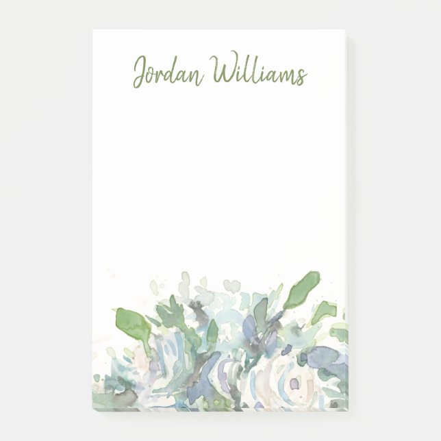 Notas Post-it® Arreglo de la primavera - ramo de la acuarela (Anverso)