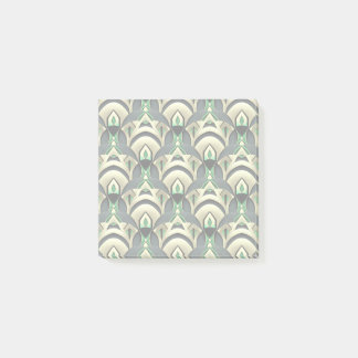 Notas Post-it® Art Deco de Esmeralda y Oro