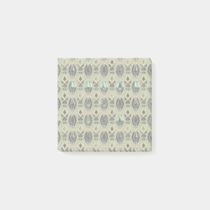 Notas Post-it® Art Deco de Esmeralda y Oro