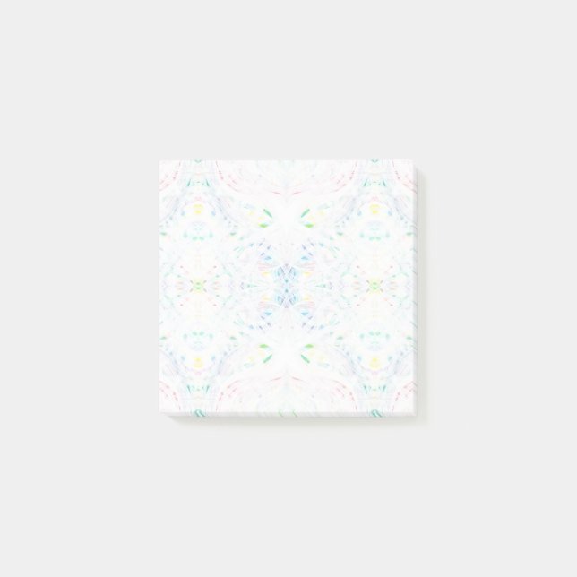 Notas Post-it® Arte abstracto de acuarela de arcoíris de luz de c (Anverso)