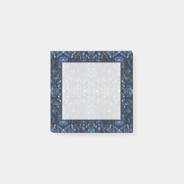 Notas Post-it® Arte abstracto de tinta india azul negro Trickster