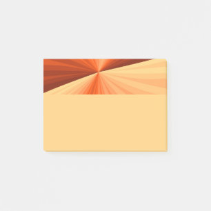 Notas Post-it® Arte abstracto moderno naranja rojo vainilla fract
