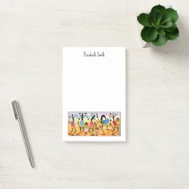 Notas Post-it® Arte africano, asombrosa danza rota