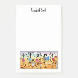 Notas Post-it® Arte africano, asombrosa danza rota