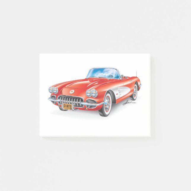 NOTAS POST-IT® ARTE AUTOMÓVIL C-ONE (Anverso)