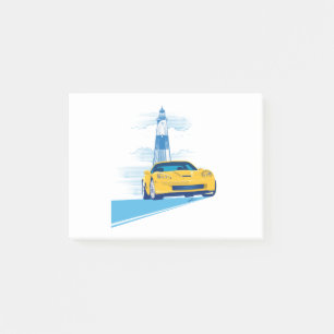 NOTAS POST-IT® ARTE AUTOMÓVIL ELEGANTE DE VETTE