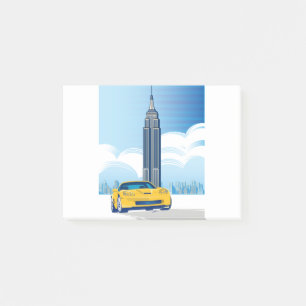NOTAS POST-IT® ARTE AUTOMÓVIL ELEGANTE DE VETTE