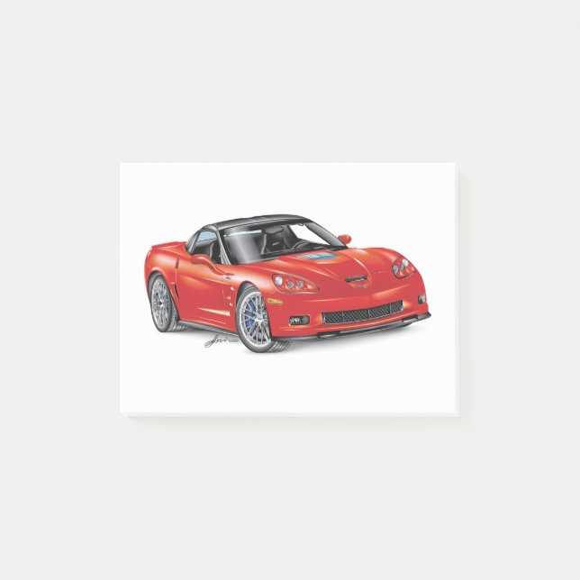 NOTAS POST-IT® ARTE AUTOMÓVIL LEGENDARIO Z-R-ONE (Anverso)