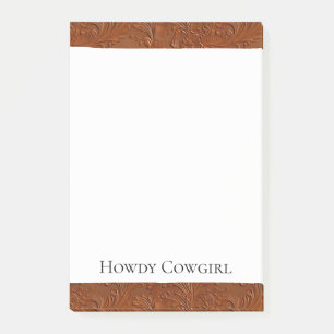 Notas Post-it® Arte bohemio de Brown occidental