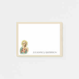 Notas Post-it® Arte católico tradicional bendecido del Virgen