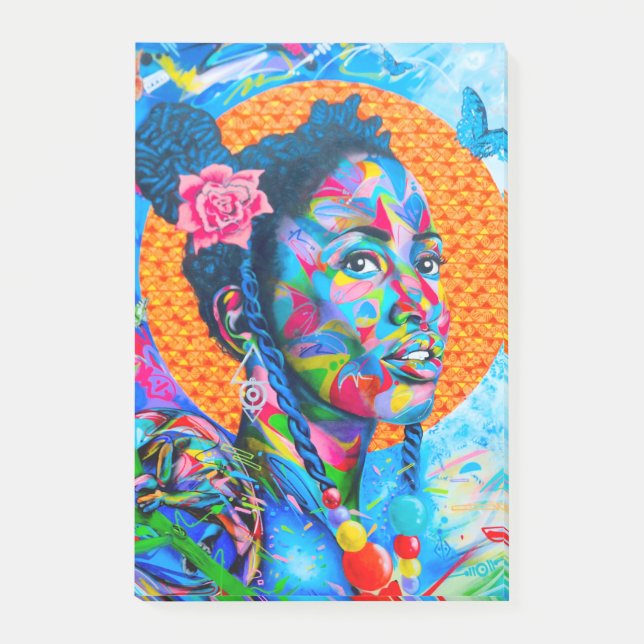 Notas Post-it® Arte colorido (Anverso)