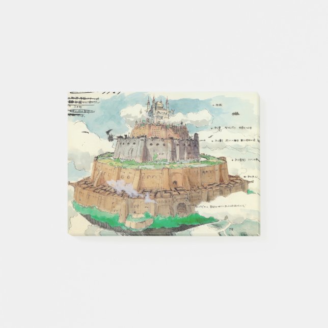 Notas Post-it® Arte conceptual de Laputa (Anverso)