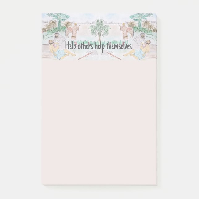 Notas Post-it® Arte cristiano El buen samaritano (Anverso)