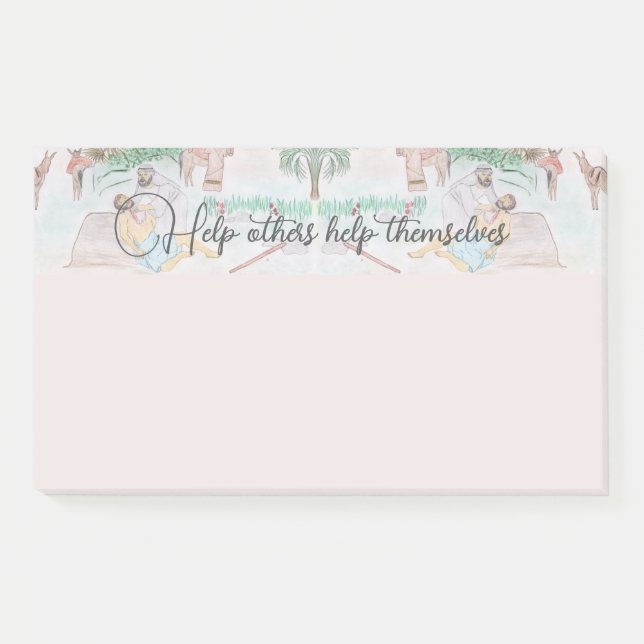 Notas Post-it® Arte cristiano El buen samaritano (Anverso)