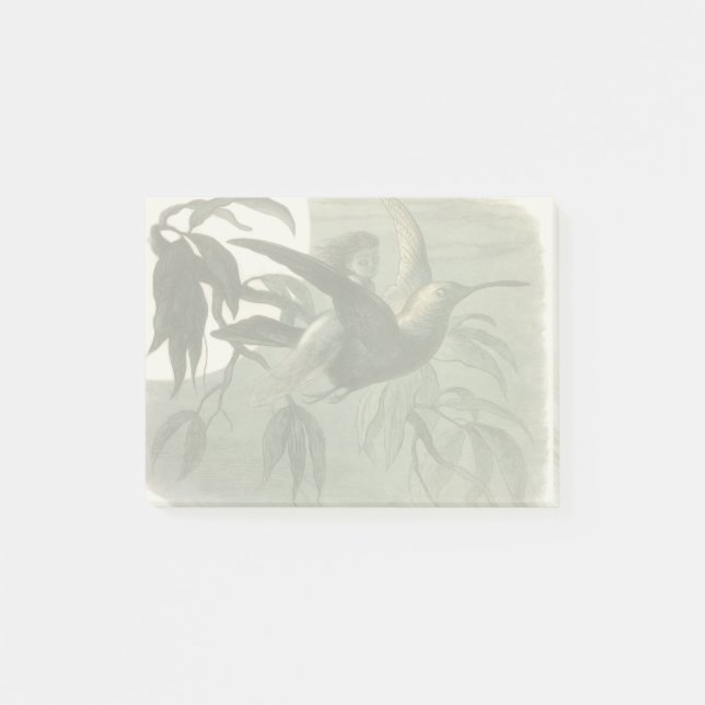 Notas Post-it® Arte de elfo mágico volando luna noche (Anverso)