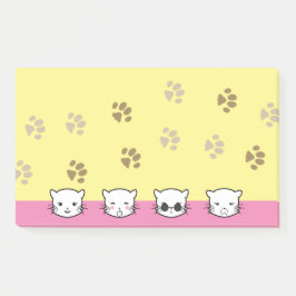 Notas Post-it® Arte de Emoji de Gato 1