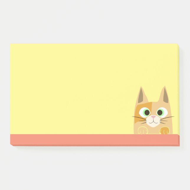 Notas Post-it® Arte de gato (Anverso)
