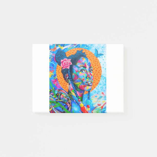 Notas Post-it® Arte de grafiti de mujeres (Anverso)