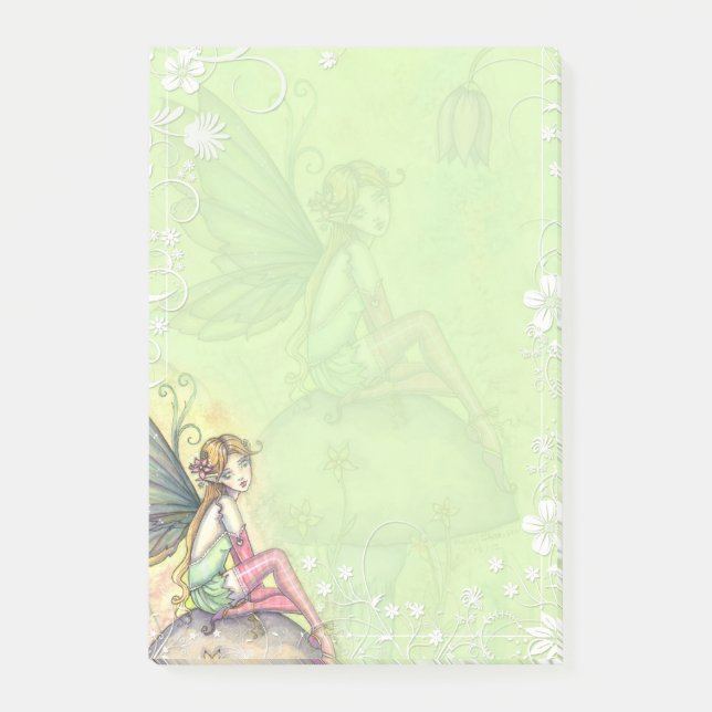 Notas Post-it® Arte de Hada de Flor Linda (Anverso)