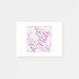 Notas Post-it® Arte de la palabra de los clavos