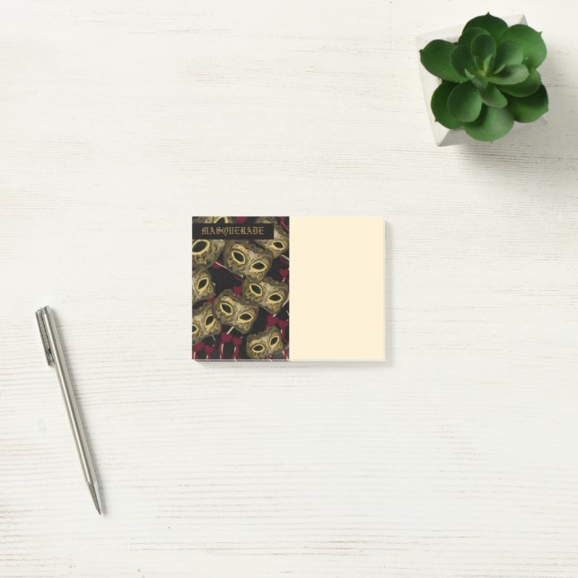 NOTAS POST-IT® ARTE DE MÁSCARAS      (Oficina)