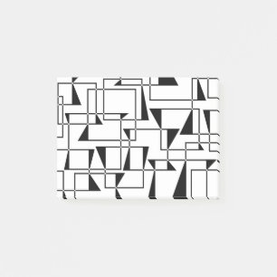 Notas Post-it® Arte de patrones geométricos modernos, urbanos, au