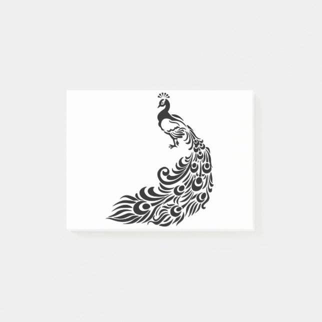Notas Post-it® Arte de Peacock (Anverso)